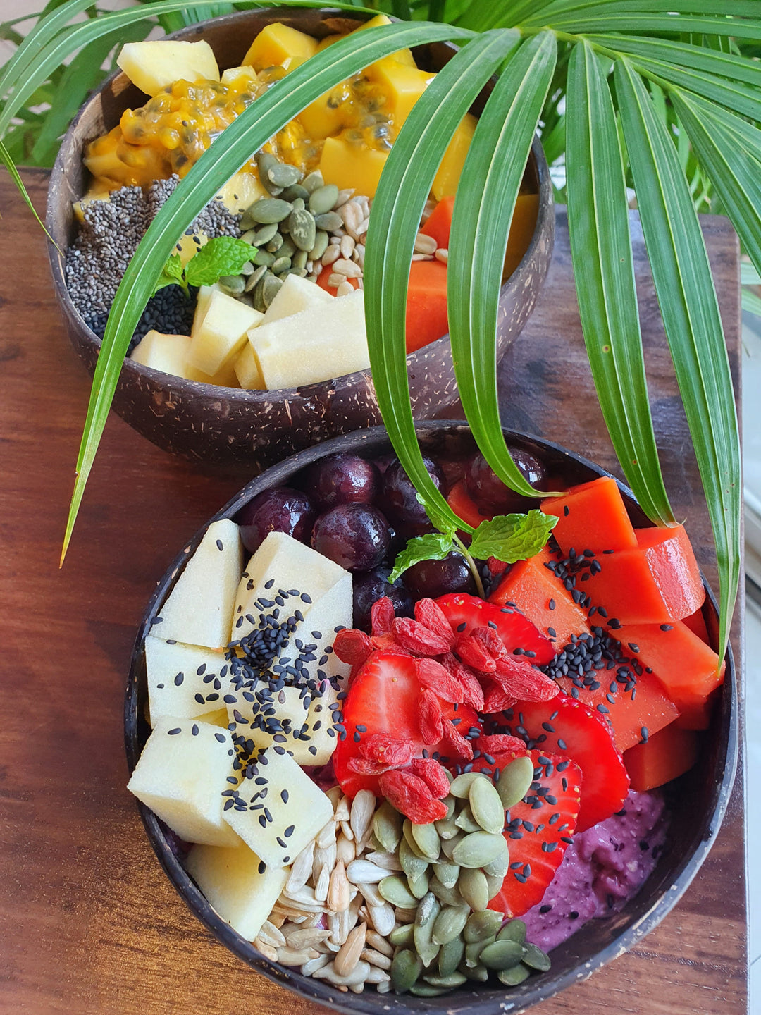 Handcrafted Coconut Bowls from Thailand – Set of 2